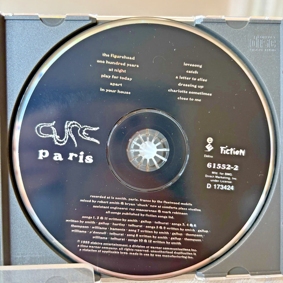 Paris by Cure (CD, 1993) Tested - Picture 4 of 5